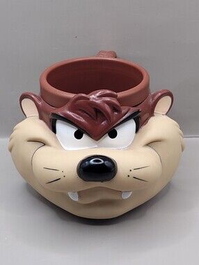 Vintage Warner Brothers 1993 Looney Tunes TAZ TASMANIAN DEVIL Coffee Mug Cup